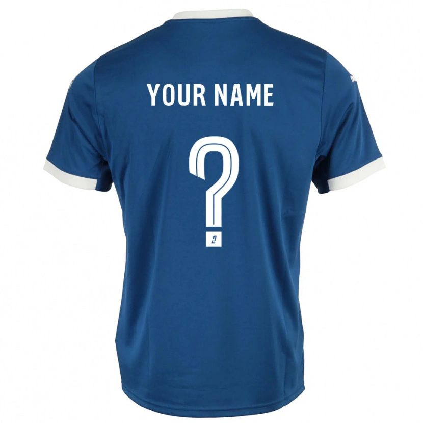 Danxen Barn Navnet Ditt #0 Blå Hvit Hjemmetrøye Drakt Trøye 2025/26 Skjorter T-Skjorte