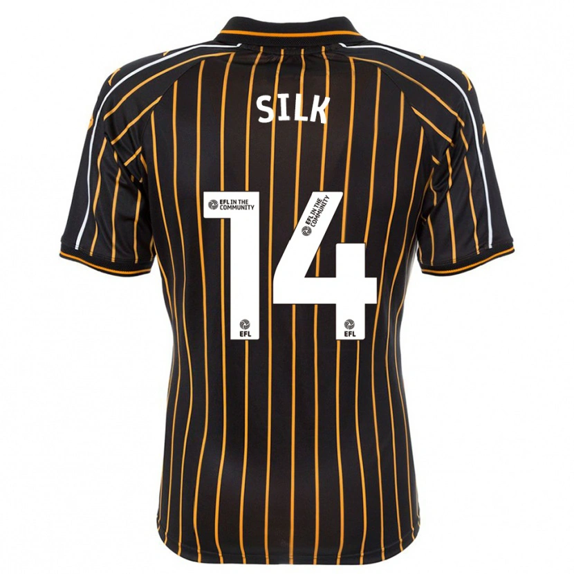 Danxen Barn Reuben Silk #14 Hvit Svart Bortetrøye Drakt Trøye 2025/26 Skjorter T-Skjorte