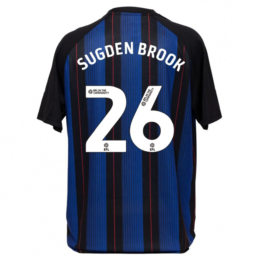 Danxen Barn Darcie Sugden-Brook #26 Blå Svart Bortetrøye Drakt Trøye 2025/26 Skjorter T-Skjorte
