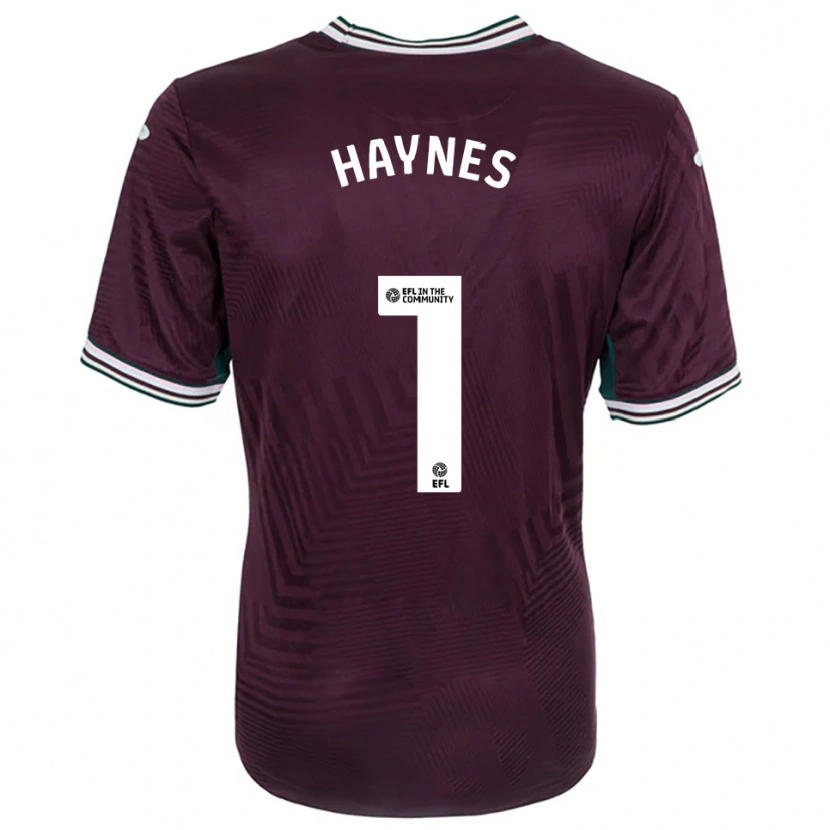 Danxen Barn Charlie Haynes #1 Rustrød Hvit Bortetrøye Drakt Trøye 2025/26 Skjorter T-Skjorte