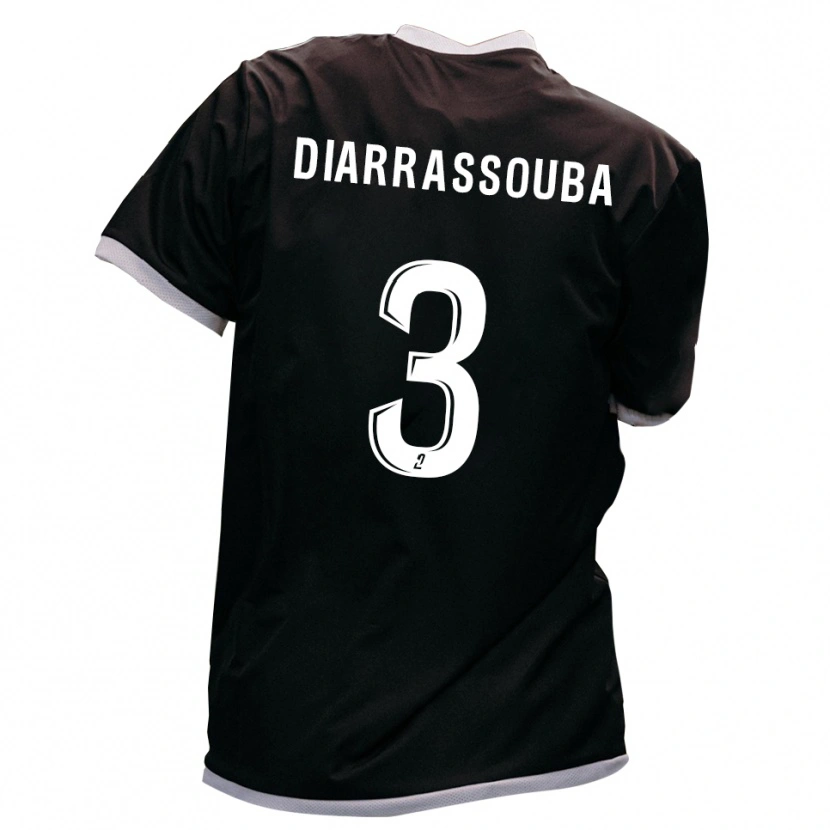 Danxen Barn Corneille Diarrassouba #3 Svart Gull Bortetrøye Drakt Trøye 2025/26 Skjorter T-Skjorte
