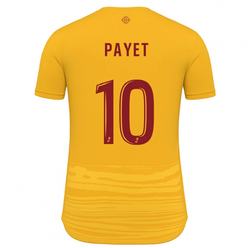 Danxen Barn Paul Payet #10 Oransje Burgunder Bortetrøye Drakt Trøye 2025/26 Skjorter T-Skjorte