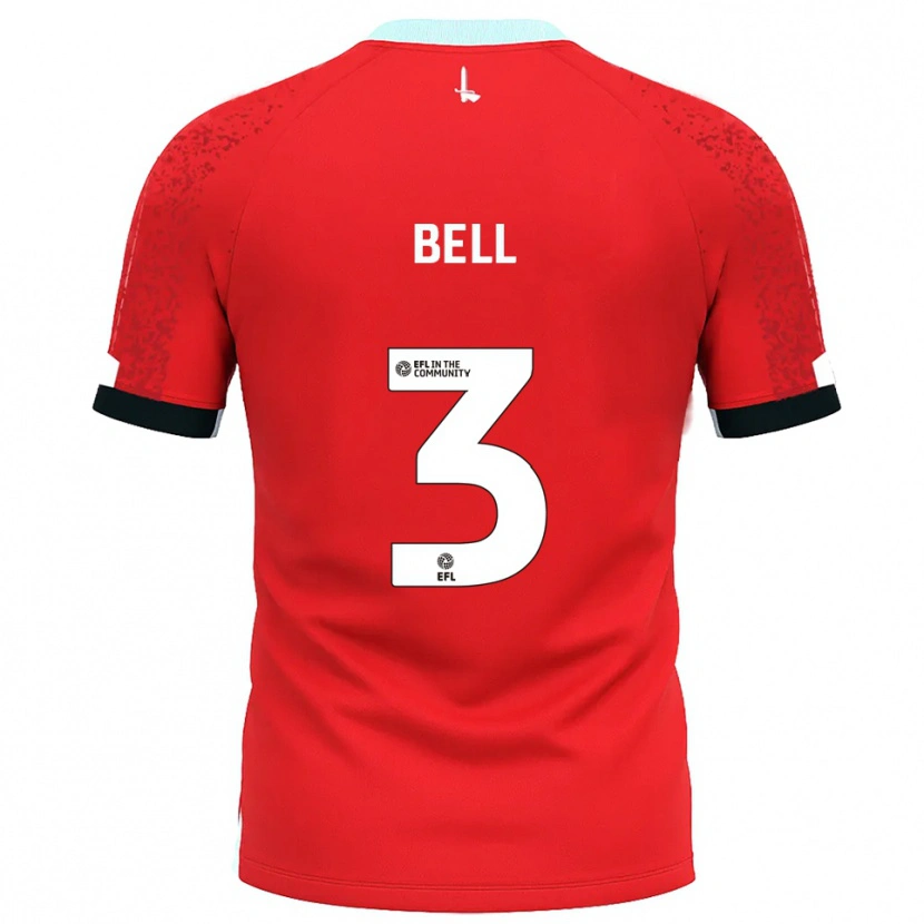 Danxen Mann Amari'i Bell #3 Rød Hvit Hjemmetrøye Drakt Trøye 2025/26 Skjorter T-Skjorte