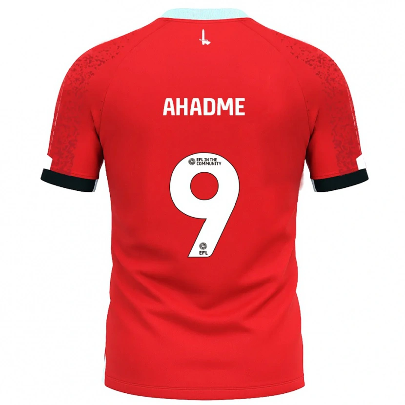 Danxen Mann Gassan Ahadme #9 Rød Hvit Hjemmetrøye Drakt Trøye 2025/26 Skjorter T-Skjorte
