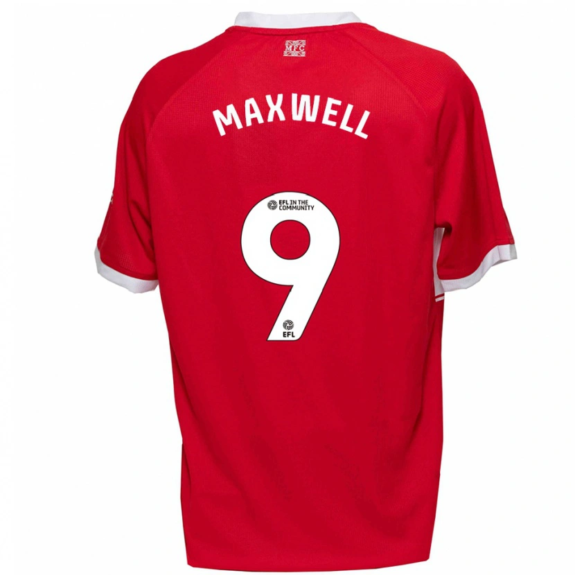 Danxen Mann Armani Maxwell #9 Rød Hvit Hjemmetrøye Drakt Trøye 2025/26 Skjorter T-Skjorte