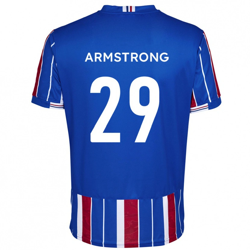Danxen Mann Luke Armstrong #29 Blå Rød Hvit Hjemmetrøye Drakt Trøye 2025/26 Skjorter T-Skjorte