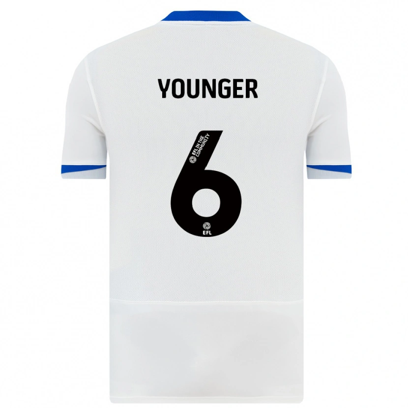 Danxen Mann Jazz Younger #6 Hvit Svart Bortetrøye Drakt Trøye 2025/26 Skjorter T-Skjorte