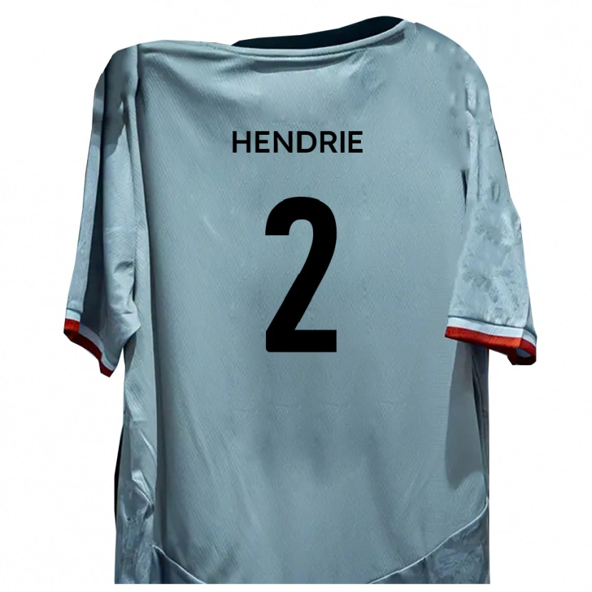 Danxen Mann Luke Hendrie #2 Hvit Svart Bortetrøye Drakt Trøye 2025/26 Skjorter T-Skjorte