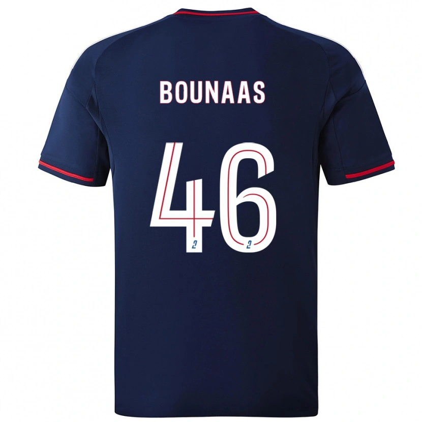 Danxen Mann Idris Bounaas #46 Marine Rød Bortetrøye Drakt Trøye 2025/26 Skjorter T-Skjorte