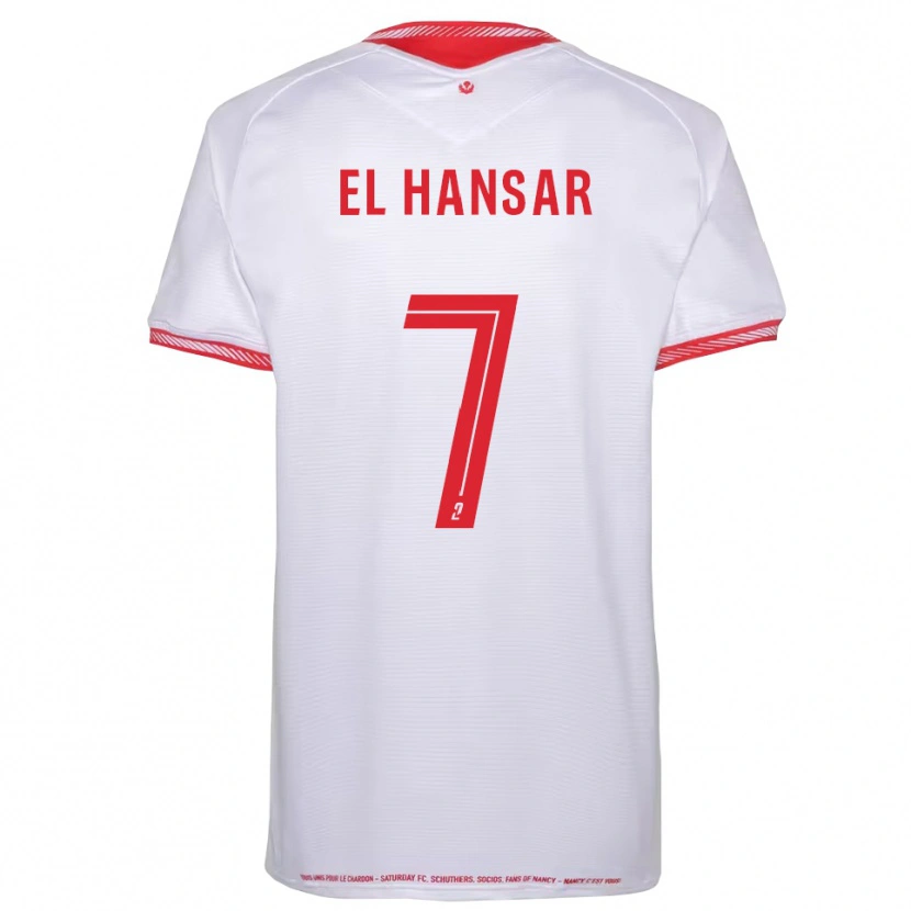 Danxen Mann Chafik El Hansar #7 Svart Rød Bortetrøye Drakt Trøye 2025/26 Skjorter T-Skjorte