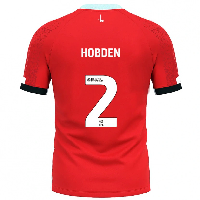 Danxen Dame Ollie Hobden #2 Rød Hvit Hjemmetrøye Drakt Trøye 2025/26 Skjorter T-Skjorte