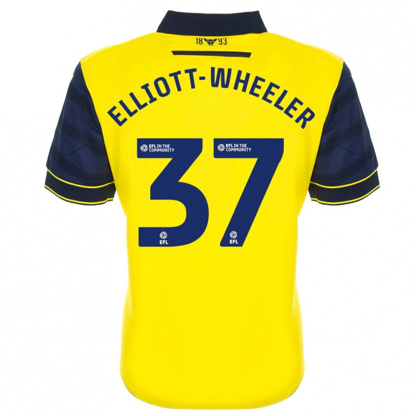 Danxen Dame Aidan Elliott-Wheeler #37 Gul Marine Hjemmetrøye Drakt Trøye 2025/26 Skjorter T-Skjorte