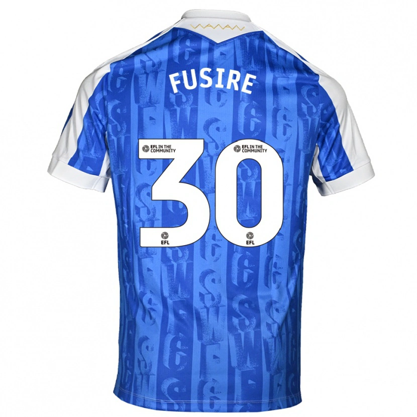 Danxen Dame Sean Fusire #30 Blå Hvit Hjemmetrøye Drakt Trøye 2025/26 Skjorter T-Skjorte