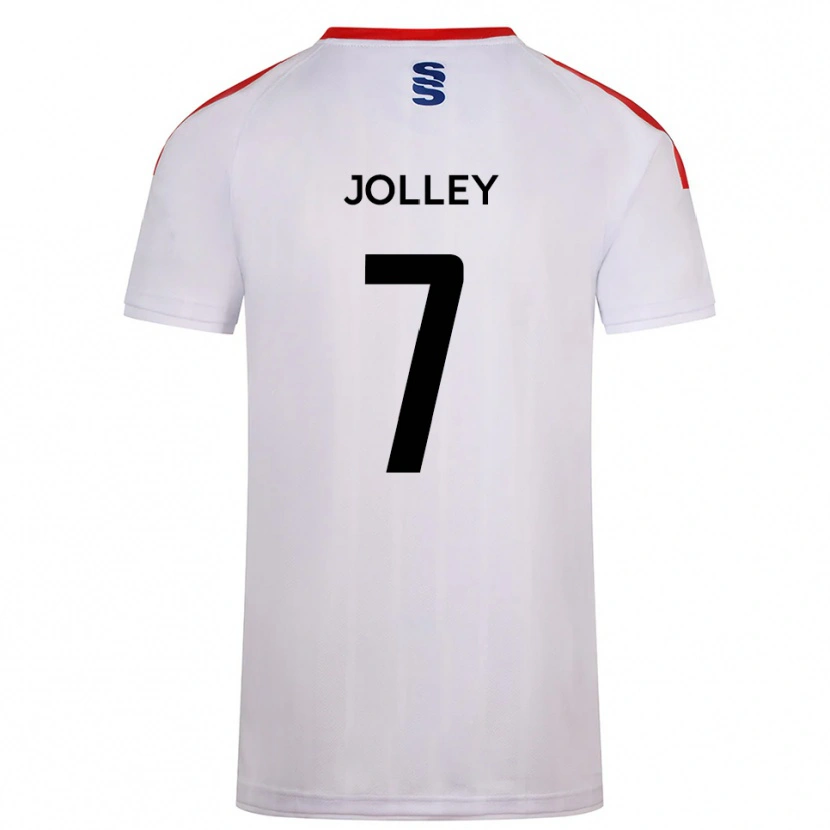 Danxen Dame Charlie Jolley #7 Hvit Marine Hjemmetrøye Drakt Trøye 2025/26 Skjorter T-Skjorte