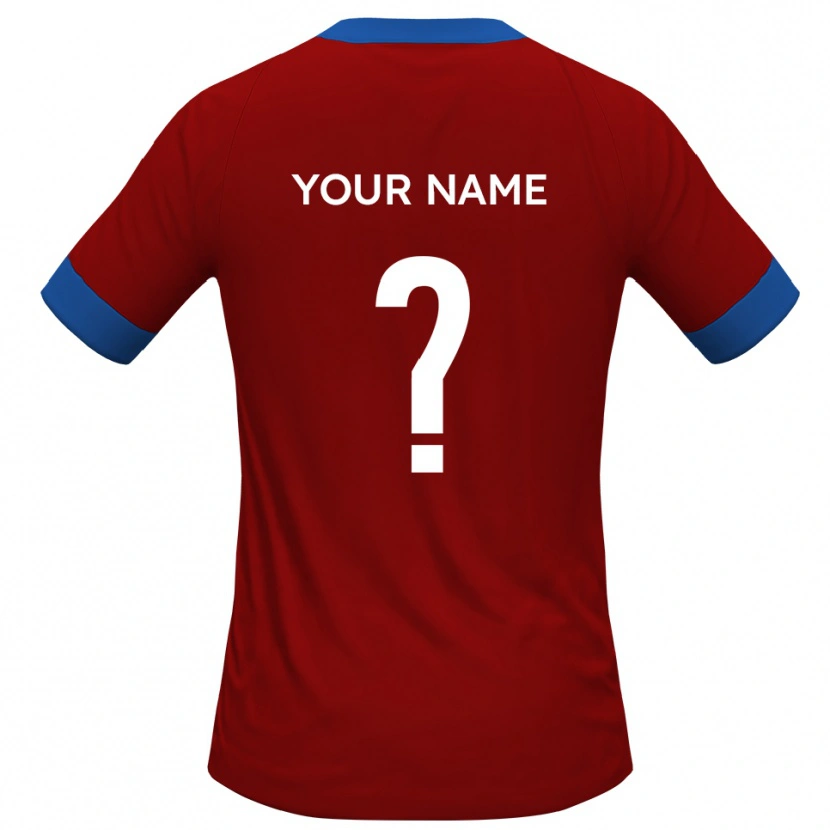 Danxen Dame Navnet Ditt #0 Rød Blå Hjemmetrøye Drakt Trøye 2025/26 Skjorter T-Skjorte