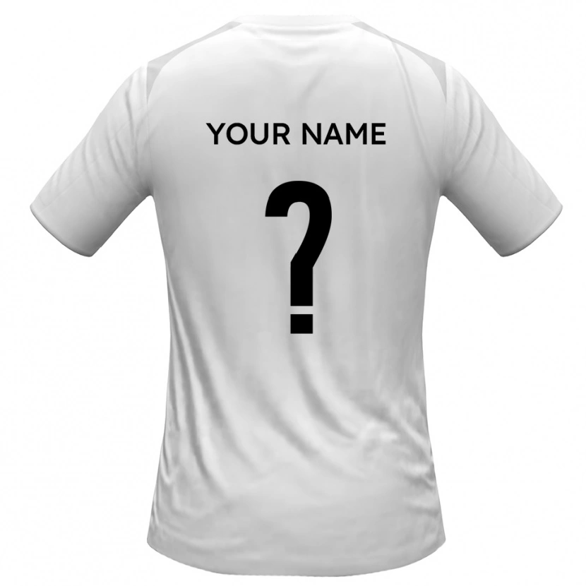 Danxen Dame Navnet Ditt #0 Hvit Grå Hjemmetrøye Drakt Trøye 2025/26 Skjorter T-Skjorte