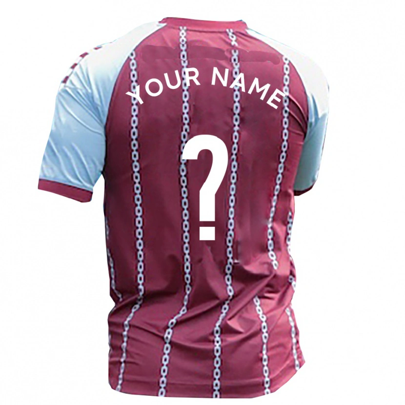 Danxen Dame Navnet Ditt #0 Himmelsblå Rustrød Hjemmetrøye Drakt Trøye 2025/26 Skjorter T-Skjorte