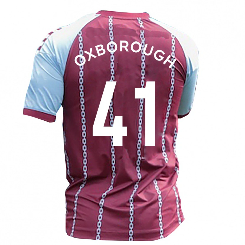 Danxen Dame Ewan Oxborough #41 Himmelsblå Rustrød Hjemmetrøye Drakt Trøye 2025/26 Skjorter T-Skjorte