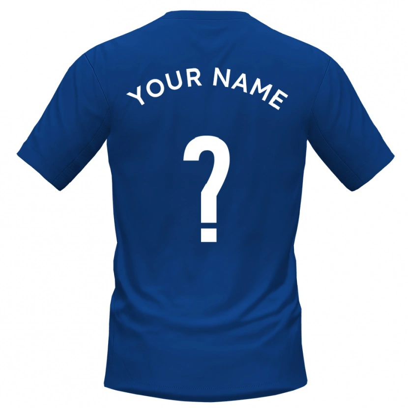 Danxen Dame Navnet Ditt #0 Blå Hvit Hjemmetrøye Drakt Trøye 2025/26 Skjorter T-Skjorte