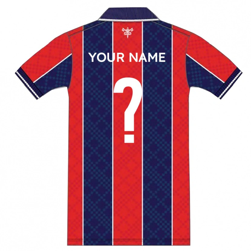 Danxen Dame Navnet Ditt #0 Rød Marine Hjemmetrøye Drakt Trøye 2025/26 Skjorter T-Skjorte