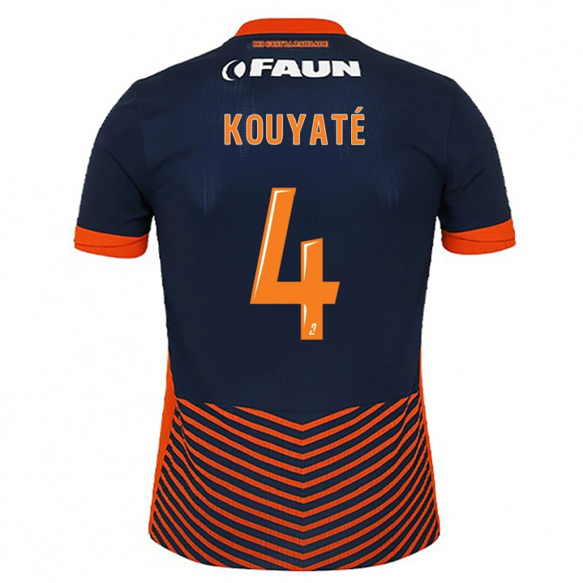 Danxen Dame Kiki Kouyaté #4 Midnattsblå Oransje Hjemmetrøye Drakt Trøye 2025/26 Skjorter T-Skjorte