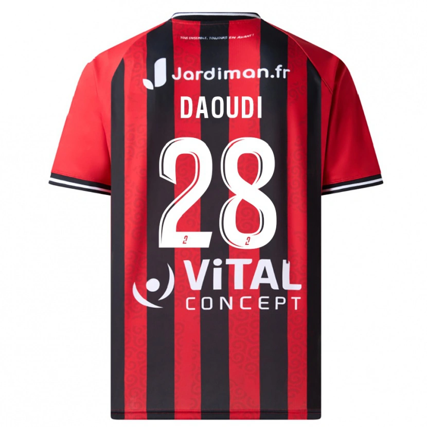 Danxen Dame Sana Daoudi #28 Rød Svart Hjemmetrøye Drakt Trøye 2025/26 Skjorter T-Skjorte