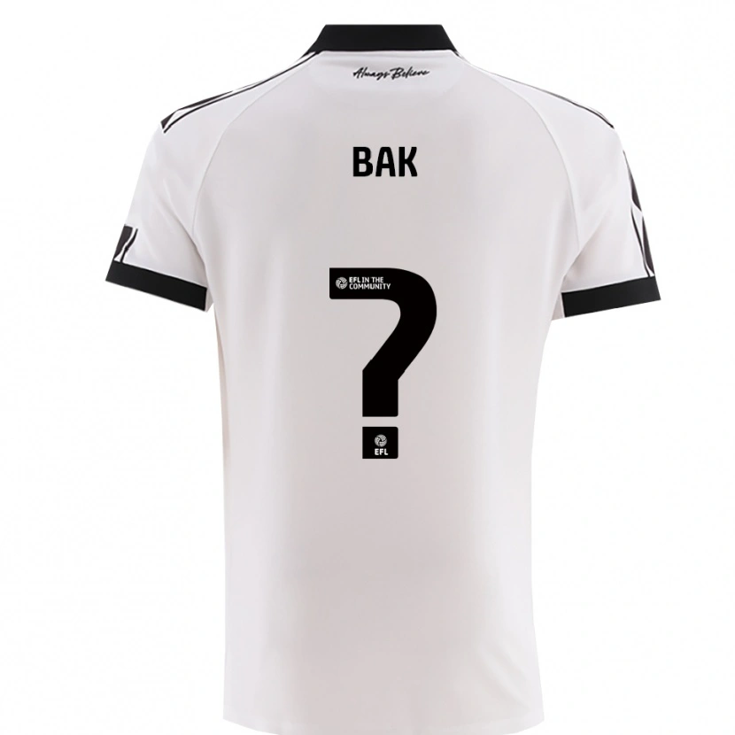 Danxen Dame Brandon Bak #0 Hvit Svart Bortetrøye Drakt Trøye 2025/26 Skjorter T-Skjorte
