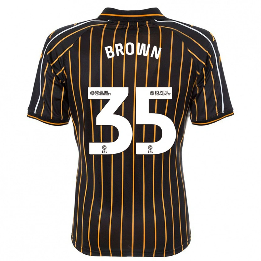 Danxen Dame Pharrell Brown #35 Hvit Svart Bortetrøye Drakt Trøye 2025/26 Skjorter T-Skjorte