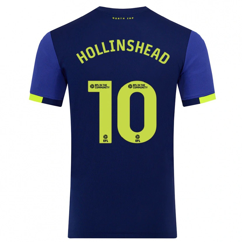 Danxen Dame Emily Hollinshead #10 Marine Gul Bortetrøye Drakt Trøye 2025/26 Skjorter T-Skjorte