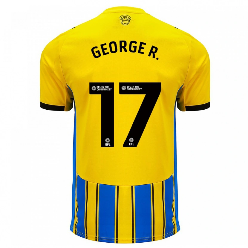 Danxen Dame George Robinson #17 Blå Gul Bortetrøye Drakt Trøye 2025/26 Skjorter T-Skjorte