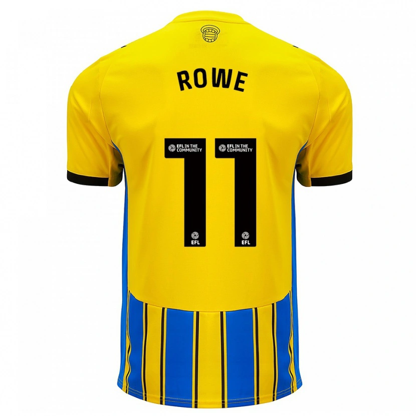 Danxen Dame Rachel Rowe #11 Blå Gul Bortetrøye Drakt Trøye 2025/26 Skjorter T-Skjorte