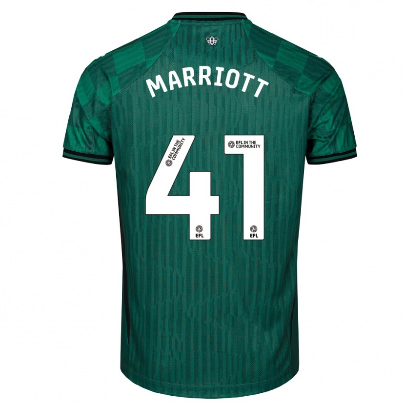 Danxen Dame Alfie Marriott #41 Grønn Svart Bortetrøye Drakt Trøye 2025/26 Skjorter T-Skjorte