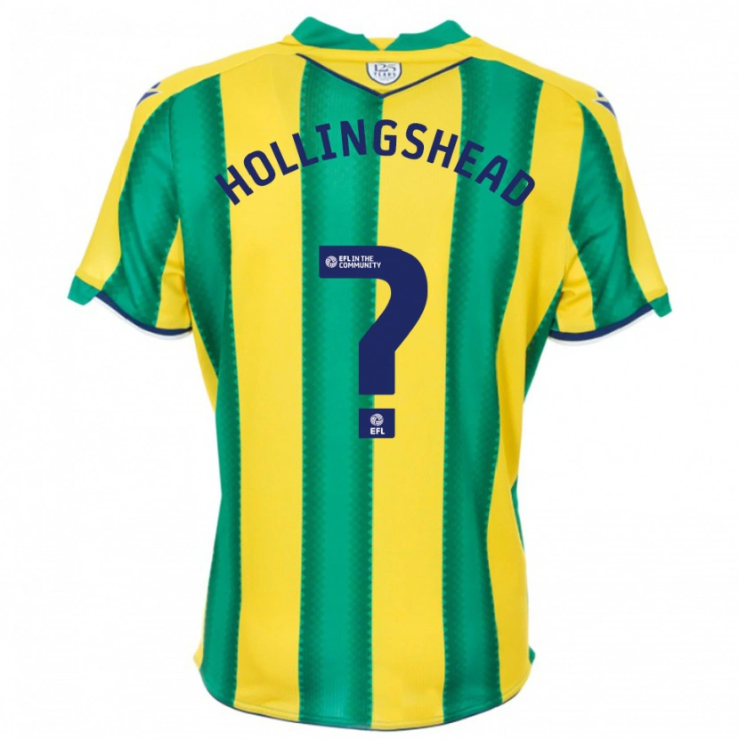 Danxen Dame Ronnie Hollingshead #0 Gul Grønn Bortetrøye Drakt Trøye 2025/26 Skjorter T-Skjorte