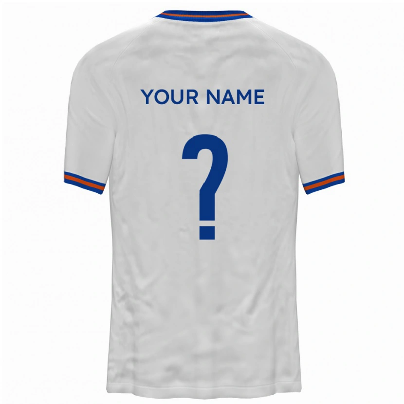 Danxen Dame Navnet Ditt #0 Hvit Blå Bortetrøye Drakt Trøye 2025/26 Skjorter T-Skjorte