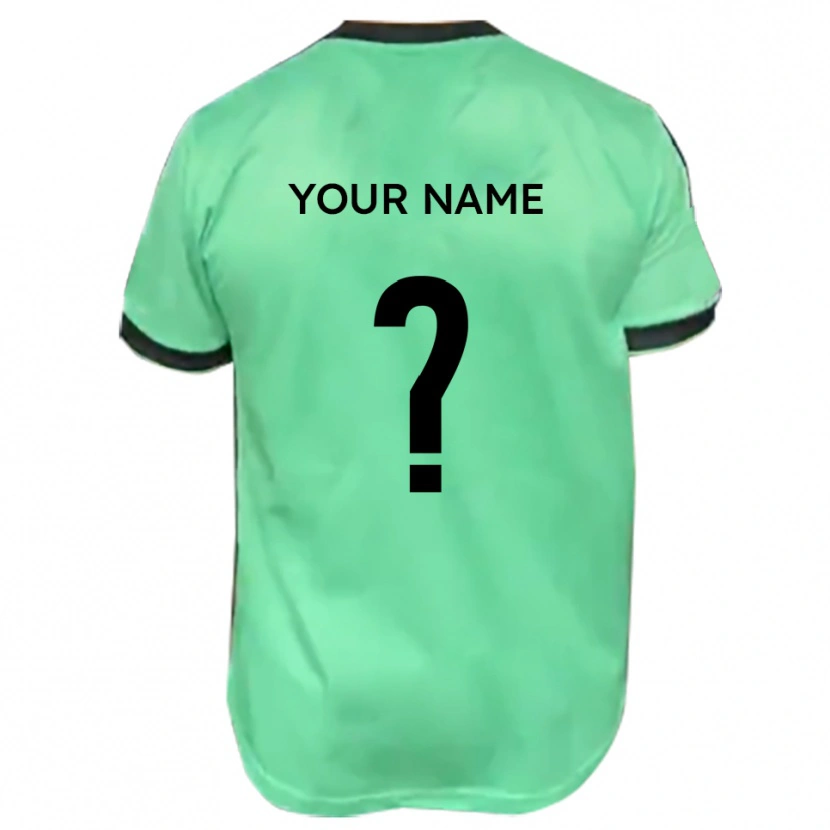 Danxen Dame Navnet Ditt #0 Turkis Svart Bortetrøye Drakt Trøye 2025/26 Skjorter T-Skjorte