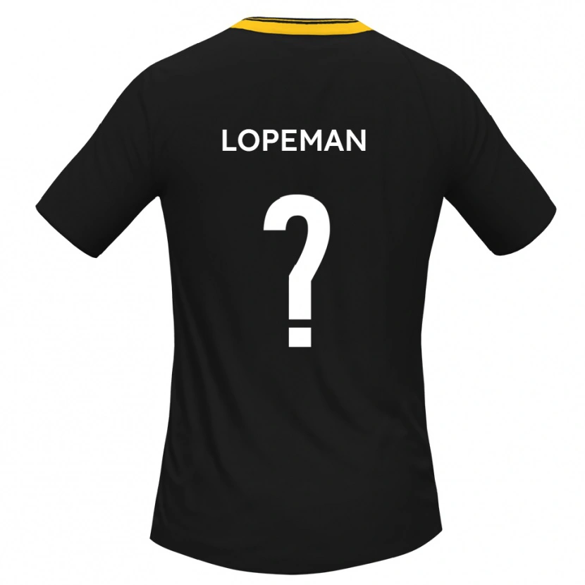 Danxen Dame Aidan Lopeman #0 Svart Gul Bortetrøye Drakt Trøye 2025/26 Skjorter T-Skjorte