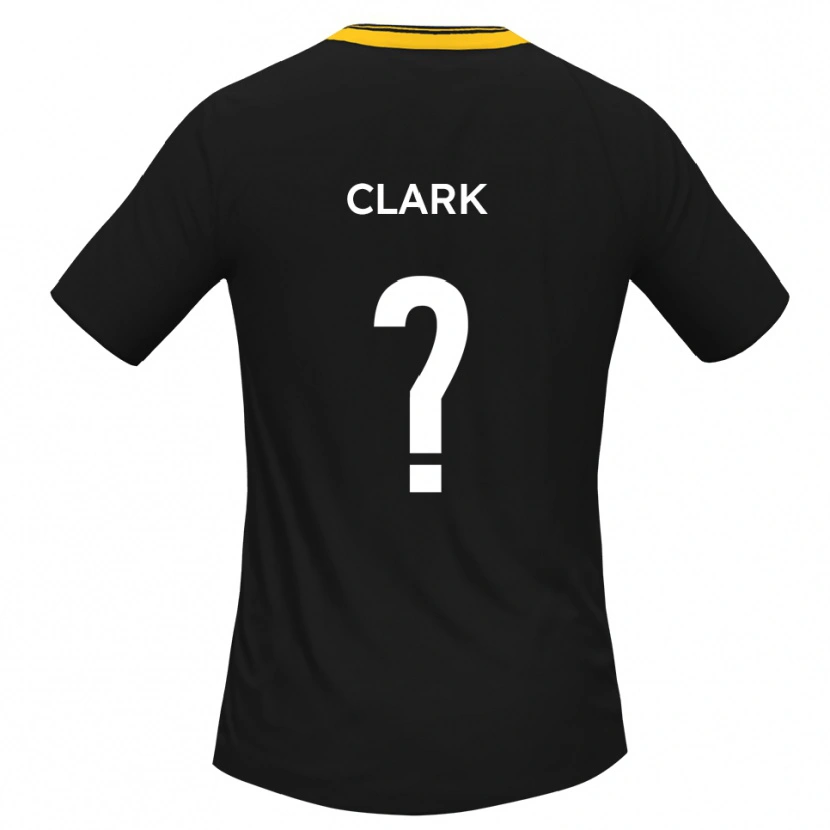 Danxen Dame Eden Clark #0 Svart Gul Bortetrøye Drakt Trøye 2025/26 Skjorter T-Skjorte