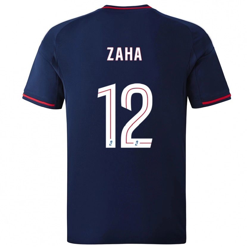 Danxen Dame Wilfried Zaha #12 Marine Rød Bortetrøye Drakt Trøye 2025/26 Skjorter T-Skjorte