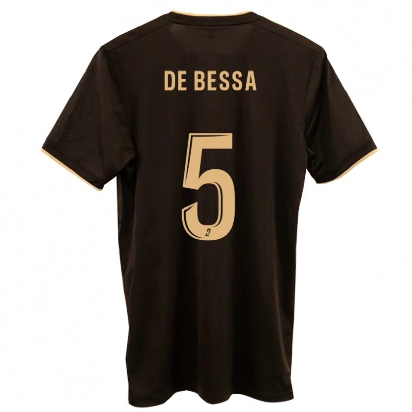 Danxen Dame Jérémy De Bessa #5 Blå Rød Bortetrøye Drakt Trøye 2025/26 Skjorter T-Skjorte