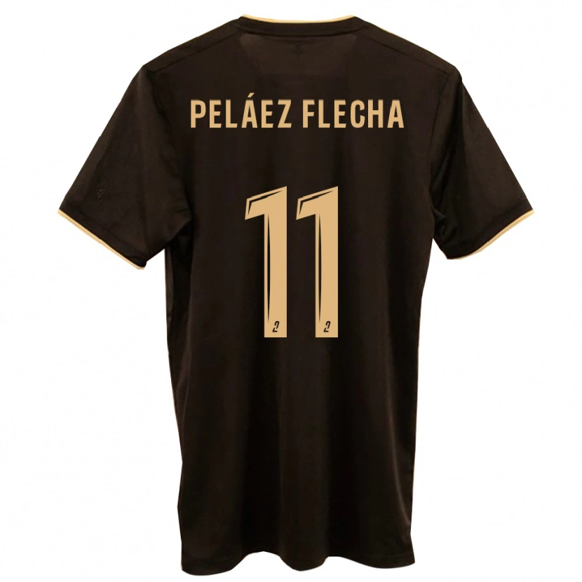 Danxen Dame Fernando Peláez Flecha #11 Blå Rød Bortetrøye Drakt Trøye 2025/26 Skjorter T-Skjorte