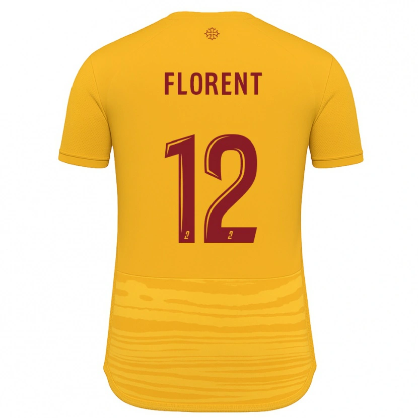 Danxen Dame Valentin Florent #12 Oransje Burgunder Bortetrøye Drakt Trøye 2025/26 Skjorter T-Skjorte