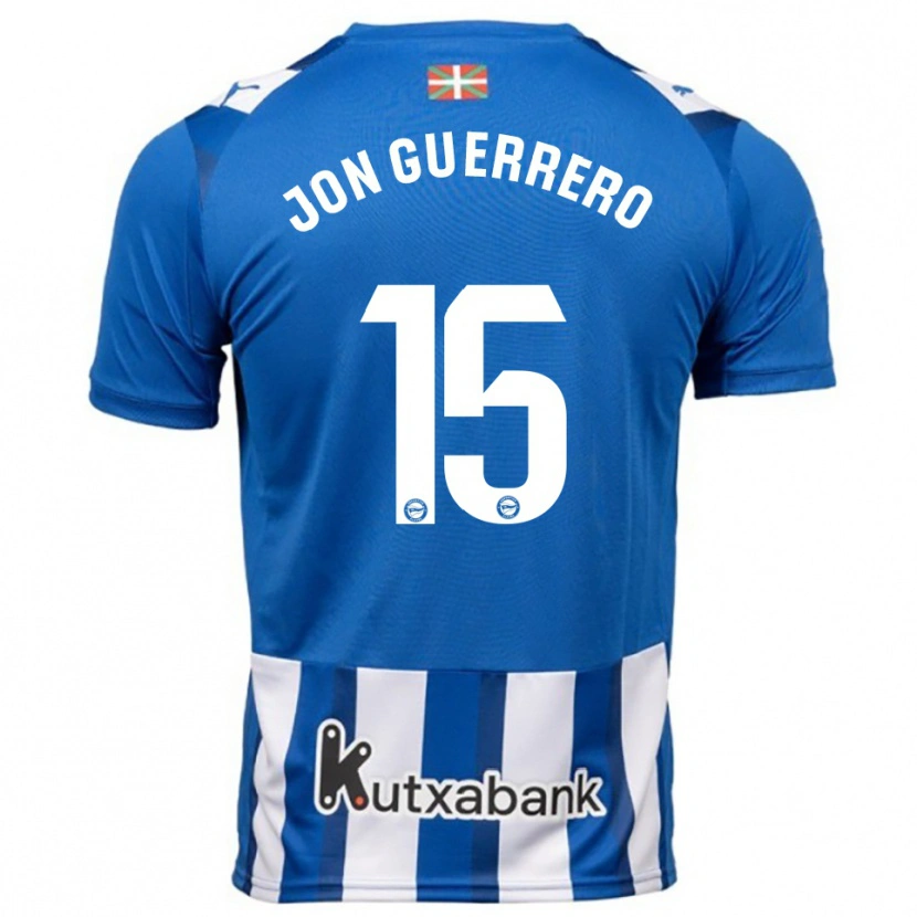 Danxen Barn Julen Jon Guerrero #15 Blå Hvit Hjemmetrøye Drakt Trøye 2025/26 Skjorter T-Skjorte