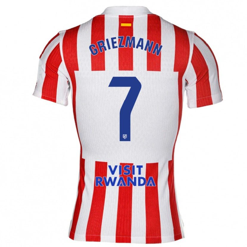 Danxen Barn Antoine Griezmann #7 Rød Hvit Hjemmetrøye Drakt Trøye 2025/26 Skjorter T-Skjorte