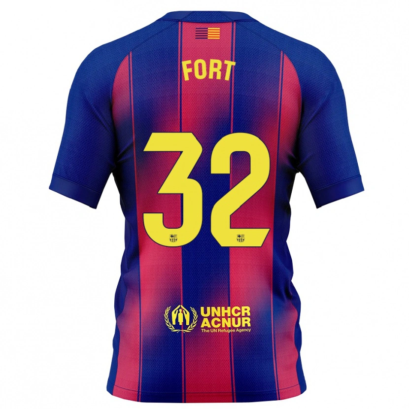 Danxen Barn Héctor Fort #32 Blå Rød Hjemmetrøye Drakt Trøye 2025/26 Skjorter T-Skjorte
