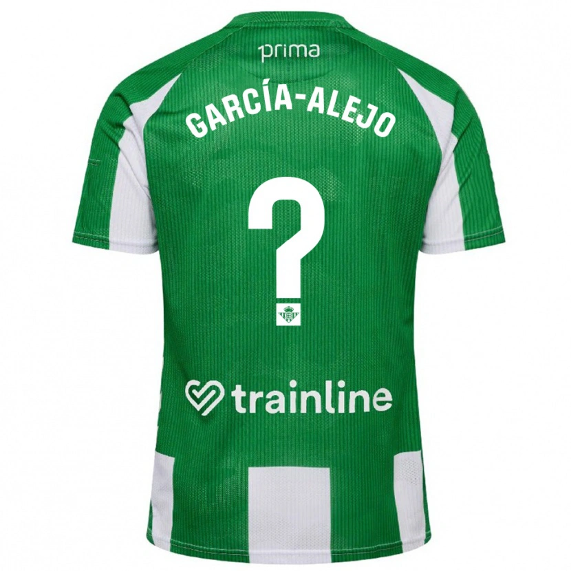 Danxen Barn Raúl García-Alejo #0 Grønn Hvit Hjemmetrøye Drakt Trøye 2025/26 Skjorter T-Skjorte