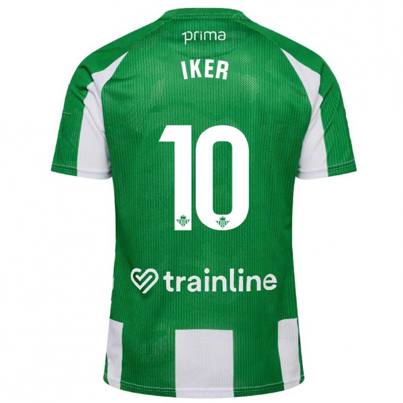 Danxen Barn Iker Losada #10 Grønn Hvit Hjemmetrøye Drakt Trøye 2025/26 Skjorter T-Skjorte