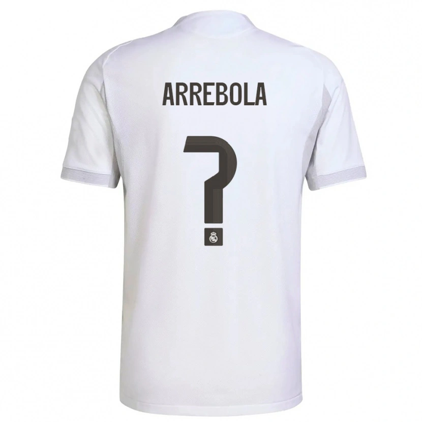 Danxen Barn Hugo Arrebola #0 Hvit Gul Hjemmetrøye Drakt Trøye 2025/26 Skjorter T-Skjorte