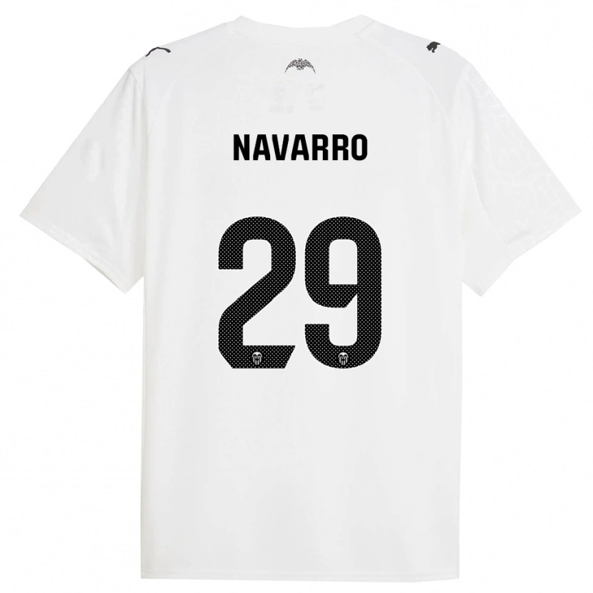 Danxen Barn Marcos Navarro #29 Hvit Svart Hjemmetrøye Drakt Trøye 2025/26 Skjorter T-Skjorte