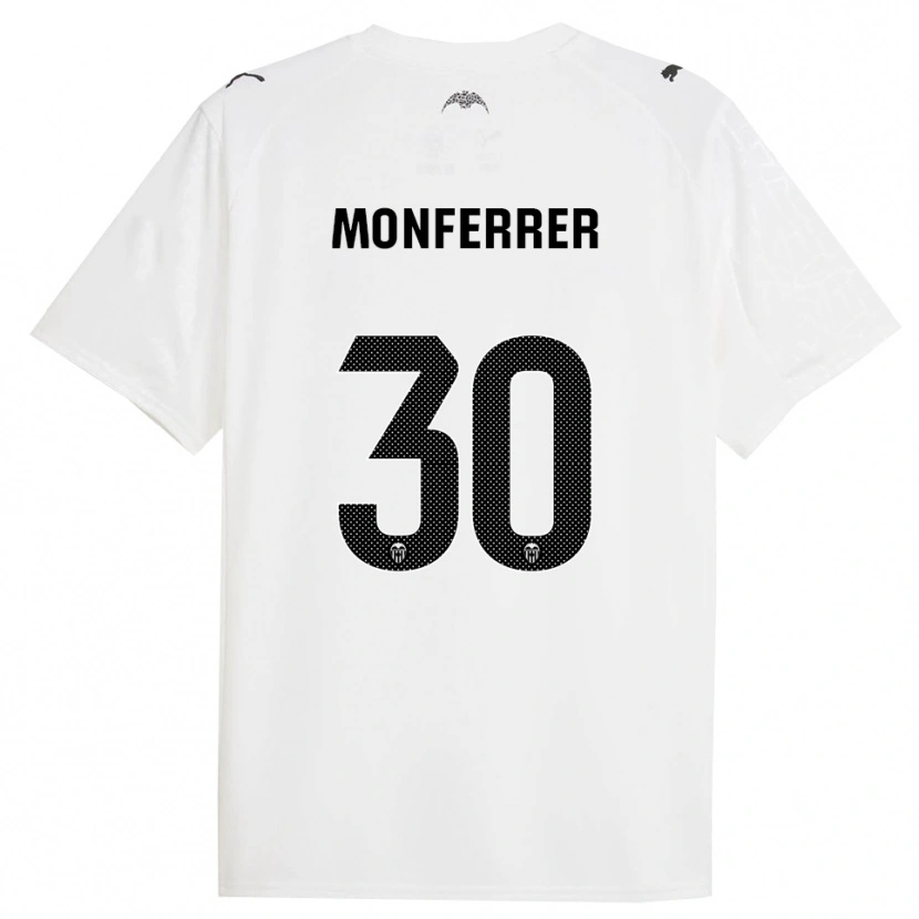 Danxen Barn Miguel Monferrer #30 Hvit Svart Hjemmetrøye Drakt Trøye 2025/26 Skjorter T-Skjorte