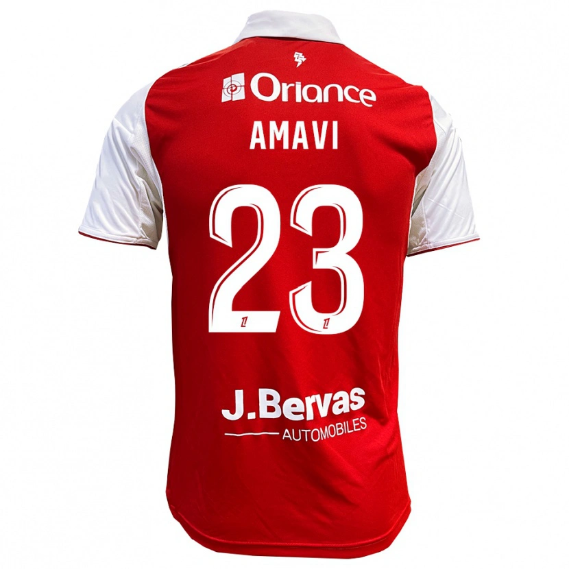 Danxen Barn Jordan Amavi #23 Rød Hvit Hjemmetrøye Drakt Trøye 2025/26 Skjorter T-Skjorte